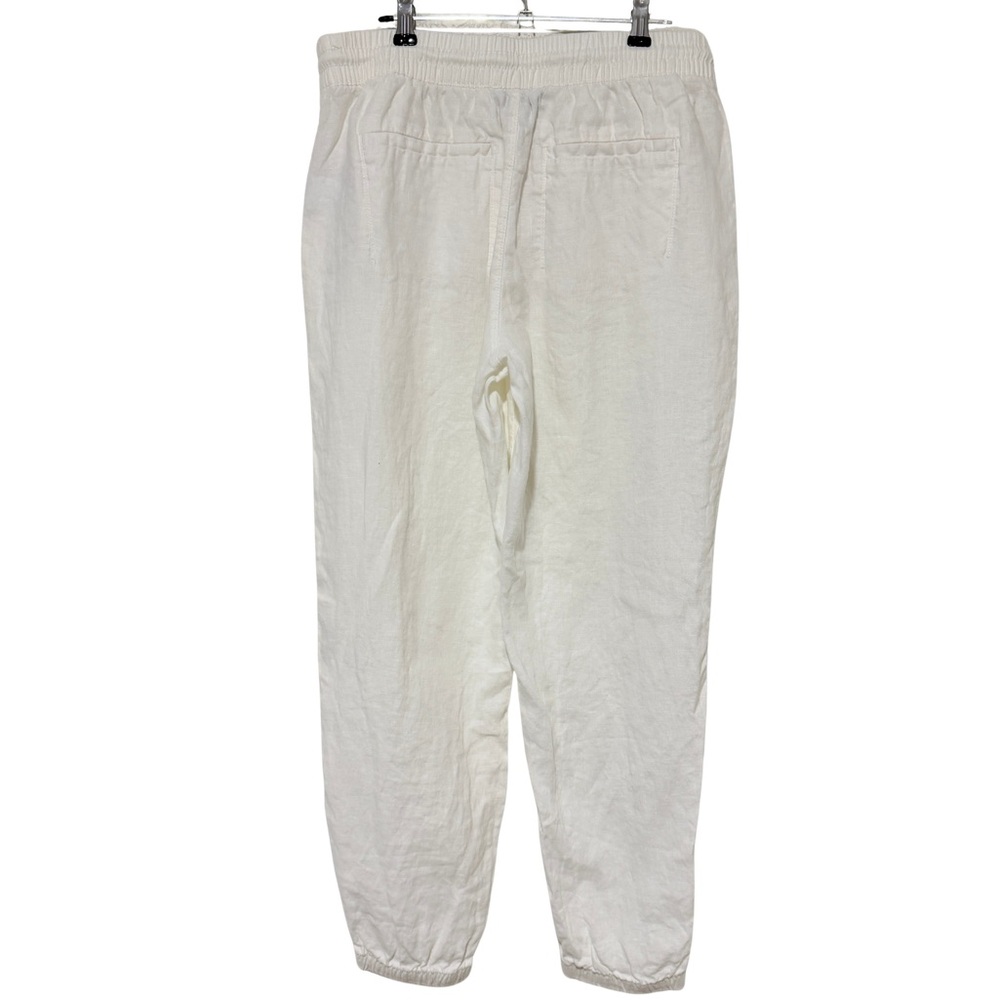 Athleta retreat linen jogger pants lightweight, breathable sz 10 excellent cond - Picture 3 of 5